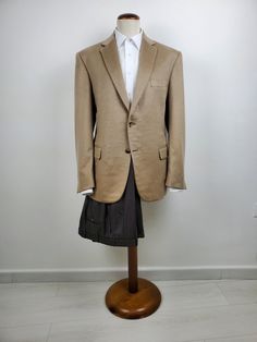 Our informal line, an unmatched suit with handmade Cashmere and Vicuna jacket - also available in 100% Baby Camel Hair- and 100% Wool Super 130's trousers. This single breasted gentleman’s suit offers the perfect outfit for informal occasions. The handcrafted two-button jacket is available in Cashmere and Vicuna or in 100% Camel Hair versions, and the trousers with classic pockets are handmade from 100% Wool Super 130's (Four Season), bird's eye pattern. The trousers have a classic but slim, you Baby Camel, Eye Pattern, Four Season, Button Jacket, Loro Piana, Jacket Buttons, Perfect Outfit, Single Breasted, Men's Blazer