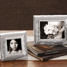 Silver Horizontal 5 x 7 Picture Frame Sparkle Gifts, 4x6 Frames, Desk Stationery, Sparkle Gift, 4x6 Picture Frames, Personalized Picture Frames, Stationery Collection, Photo Memories, Classic Frame