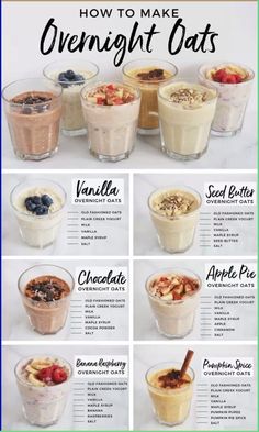 Save this…. 6 flavors of Overnight oats that are ao delicious. Easy to make, Healthy and so simple. Try them out 🔥🔥

#oatmeal #breakfast #easyrecipesforbeginners

Credit @madebyandi Overnight Oats Diet, Oats Diet, Best Overnight Oats Recipe, How To Make Oats, Breakfast Oats Overnight, Chocolate Overnight Oats, Low Salt Diet, Overnight Oats Recipes, 21 Day Fix Meal Plan