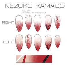 ##kimetsu_no_yaiba #demonslayer #nails #nezuko #nezukocute Flower Toe Nails, Shiny Nails Designs, Nails Inspired, Nail Drawing, Fall Gel Nails, Fancy Nails Designs, Edgy Nails, Nail Art Disney