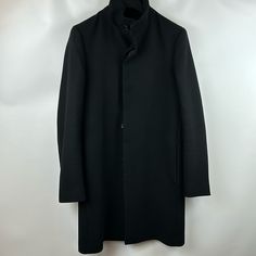 In Pristine Condition. Size - Xs Chest- 19” Across Sleeve- 25.5” Length- 35.5” All Measurements Are Approximate And Measured While On The Hanger. Description: Modern Update On The Traditional Men’s Overcoat, The Belvin Features A Covered Slip-Button Closure, Vented Back, On-Seam Pockets, And Two Inner Pockets. It's Crafted In Traceable Wool Melton Blended With Cashmere And Is Responsibly Milled In Italy. We Are Committed To Making A Positive Impact On The People Who Wear Our Clothes, Our Industr Business Casual Comfy, Workwear Store, Garment Bag, Long Coat, Single Breasted, Business Casual, Wool Blend, Work Wear, Mens Jackets