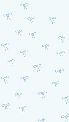 blue bows on a white background for wallpaper or wrapping paper that looks like fabric