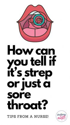 This post is going to share how to tell if you have strep throat.  We'll talk strep throat vs mono, fevers, treatments as well as how you GET strep throat! Signs Of Strep Throat, Sore Throat Essential Oils, Burning Throat, Sinus Drainage, Throat Remedies, Throat Pain, Throat Infection, Upper Respiratory Infection