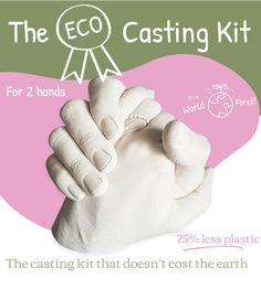 the eco casting kit for 2 hands has 75 % less plastic than most other kits