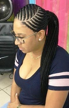 Big Cornrows Hairstyles, Long Cornrows