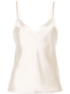 agata beige satin weave thin straps sleeveless V-neck straight hem full lining pull-on style String Top, Top Satin, White Shoe, City Dress, Chanel 2, Demi Fine Jewelry, Iconic Bags, Satin Top, Summer Beach Wear