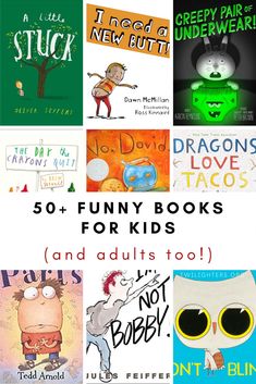 children's books with the title 50 funny books for kids and adults to read