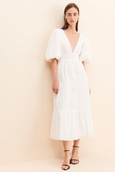 Rent Reason Midi Dress from Nuuly. Pick 6 items for $98/month. Free shipping + returns. Beach Living, Sydney Australia, Sydney, White Dress, Midi Dress, Australia, Free Shipping