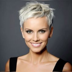 Short Funky Blonde Hairstyles, Super Short Platinum Blonde Hair, Short Pixie Haircuts Edgy Platinum Blonde, Pixie Bleach Blonde Hair, Platinum Blonde Pixie Mullet, Short Silver Hair, Chic Short Hair, Really Short Hair