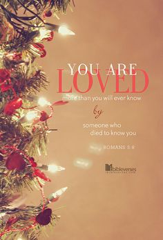 a christmas tree with lights on it that says, you are loved more than you will ever know