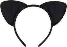 Black Cat Ears Costume Hat For Cosplay, Black Ears Costume Accessories For Costume Party, Black Costume Accessories With Ears For Costume Party, Black Costume Party Accessories With Ears, Black Cat Ears Costume Accessories For Party, Black Cat Ears For Halloween, Black Cat Ears Novelty Headband, Novelty Black Cat Ears Headband, Black Novelty Cat Ears Headband