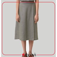 in stock Green A-line Workwear Skirt, Green A-line Lined Skirt, Green Long Wrap Skirt, Green Relaxed Wrap Skirt, Green Relaxed Skirt For Work, Green Relaxed Fit Skirt For Work, Green Flared Skirt For Work, Green Flared Skirt For Workwear, Green Relaxed Fit Knee-length Skirt