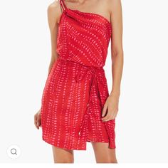 Gorgeous Mini Red Dress. Light Weight With Size Zipper And Faux Wrap Bottom. Not Sheer Strapless Red Dress For Summer, Chic Red Mini Dress For Vacation, Chic Red Dress For Beach, Red Sleeveless Flirty Dress, Flirty Red Sleeveless Dress, Chic Red Dress For Vacation, Red Flirty Mini Dress For The Beach, Red Flirty Mini Dress For Beach, Flirty Red Mini Dress For The Beach