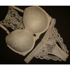 For Sale Is A Stunning Nwt Victoria's Secret Lingerie Set,Includes:1)34ddd Push Up Racerback Bra 2)Small Or Medium Panty(Message Me Which Size You Want When Purchasing,Please!!!) !!!Very Rare!!! It Really Is A Piece Of Art!!! Dear Buyers, Also Pls, Ask Questions Before Buying Please!I'll Be Happy To Answer Them ))) All Sales R Final, So No Returns Please. Check Out My Other Vs Items. * I' M Aiming At Getting A 100% Positive Rating, So Please Make Sure You Leave 5 Stars After You Receive Your Bea Victoria's Secret Wedding Bra With Lace Trim, Elegant White Bra With Lined Body, Elegant Victoria's Secret Wedding Bra, Elegant White Lined Bra, Feminine Victoria's Secret Wedding Bra, Classic White Bra With Lace Trim, White Delicate Lace Push-up Bra, White Lace Bra With Straps, White Lace Bra With Lined Body