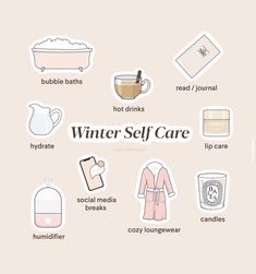 #fashion #selfcare #skincare #healthy #healthylifestyle #lifestyle #winter #pinterest #aesthetic Winter Selfcare, Winter Self Care, Self Care Essentials, Selfcare Aesthetic, Morning Routine Checklist, Winter Skincare, Winter Wellness, Hygiene Care