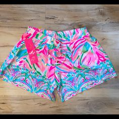 Nwt Never Been Worn. Pink Bottoms With Built-in Shorts For Vacation, Pink Shorts For Beach Season, Pink Summer Pajama Shorts For Vacation, Pink Vacation Pajama Shorts, Pink Elastic Waistband Pajama Shorts For Beach Season, Pink Vacation Shorts With Elastic Waistband, Pink Pajama Shorts For Vacation, Pink High-waisted Pajama Shorts For Vacation, Pink High-waisted Pajama Shorts For Spring