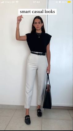 Smart Casual Work Outfit Loafers, Semi Formal Outfits For Office, Smart Casual Conference Outfit, Summer Internship Outfit Smart Casual, Semi Formal Interview Outfit For Women, Office Manager Outfit Summer, Office Outfits For Summer, Work Outfits Women 2023 Summer, Work Outfits Short Women