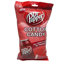 a bag of dr pepper cotton candy