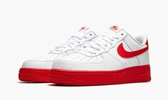 AIR FORCE 1 '07 CK7663 102 Red Nike Air Force 1 Sports Shoes, Casual Red Nike Air Force 1 For Sports, Nike Air Force 1 Low, Stadium Goods, Air Force 1 Low, Nike Cortez Sneaker, Red Shoes, Nike Air Force 1, High Level