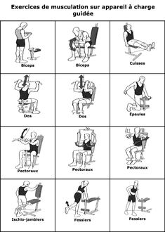 an exercise chart with instructions to do exercises for the back and shoulder muscles in spanish