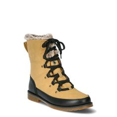 Gear up for winter in style with these Ozark Trail Women's Winter Boot.s These boots are your ticket to staying cozy and chic all season long. Featuring a trendy lace-up and luxurious faux fur lining, they'll keep you warm and toasty on the coldest days. With their fold-over design, you can easily switch up your look whenever the mood strikes. Size: 9.  Color: Beige.  Gender: female.  Age Group: adult. Women's Winter Boots, Ozark Trail, Snow Boots Women, Trail Shoes, Winter Snow Boots, Winter Boots Women, Short Boots, The Mood, Lace Up Shoes