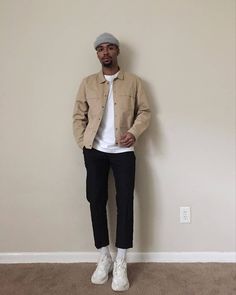 Minimal Casual Outfit, Air Force 1 Outfit Men, Men's Fall Fashion, Nike Air Force 1 Outfit, Men's Fashion Tips, Mens Business Casual Outfits, Fashion Outfit Ideas, Fashion Basics