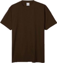 Plain Brown Cotton T-shirt, Brown Crew Neck Top, Pre-shrunk Brown Crew Neck T-shirt, Brown Pre-shrunk Crew Neck T-shirt, Plain T Shirts, Plain Tshirt, Big And Tall, Crew Neck, Collage