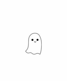 a white ghost with eyes and nose drawn on it