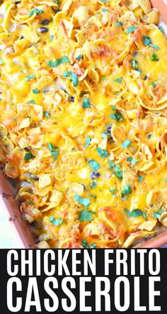 this chicken frito casserole is so good it's ready to be eaten