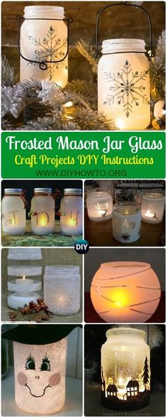 the instructions for how to make mason jar lights