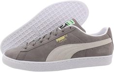 Amazon.com | Puma Suede Classic XXI Mens Shoes Size 9, Color: Puma Black/Puma White-Black | Fashion Sneakers Puma Store, Branded Shoes For Men, Puma Mens, Steel Grey