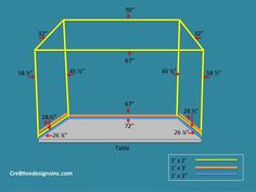 the measurements for a glass enclosure