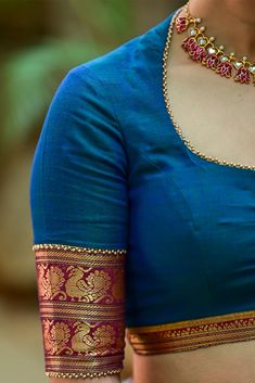 Pot Neck, Blouse Designs High Neck, Cotton Saree Blouse Designs, Cotton Blouse Design, Best Blouse Designs, Saree Blouse Neck Designs, New Saree Blouse Designs, Traditional Blouse Designs, Latest Model Blouse Designs