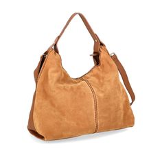 This sophisticated shoulder bag by Plinio Visona' features a luxurious suede front and a sleek leather back. A spacious interior along with a zip closure ensures practicality while maintaining style, making it ideal for both elegant outings and casual occasions.

- Dimensions: 48 x 33 x 12 cm  
- Material: Suede front, leather back Brown Suede Evening Bag, Formal Suede Shoulder Bag With Leather Lining, Evening Suede Bags With Leather Handles, Soft Suede Leather Evening Shoulder Bag, Chic Suede Bag With Suede Lining, Elegant Suede Bag With Leather Lining, Formal Leather Shoulder Bag With Suede Lining, Elegant Brown Suede Satchel, Classic Suede Shoulder Bag With Leather Lining