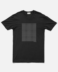 Our best-selling, artist-created graphic tee. VESTIGE designs take inspiration from modern art and NYC— where the brand was born. The shirt is cut in soft cotton and printed with our exclusive in-house design. Black Mosaic, Collar Designs, The Shirt, Black Tee, Modern Art, Mosaic, Graphic Tshirt, Graphic Tees, House Design