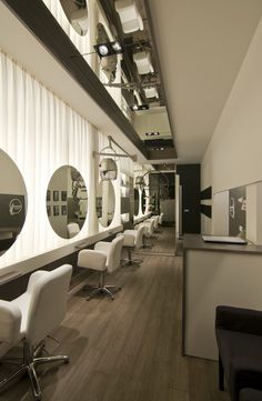 the salon is clean and ready to be used for hairdresser's work