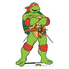 This is a cardboard cutout of Raphael from Nickelodeon's Teenage Mutant Ninja Turtles. Easy to set up, it features a single-sided, high-quality print on cardboard with an easel on the back so that it can stand on its own. Cardboard stand-ups make great decor for parties, photo ops, and events. Order yours today! Advanced Graphics | Advanced Graphics Raphael (Teenage Mutant Ninija Turtles) | 5' 7" H X 3' 3" W X 3 / 25" D | Wayfair Ninja Turtles Raphael, Mutant Ninja Turtles Party, Raphael Tmnt, Raphael Ninja Turtle, Ninja Turtles Birthday Party, Teenage Mutant Ninja Turtles Artwork, Ninja Turtle Party, Ninja Turtle Birthday, Turtle Party