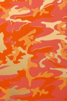 an orange and pink camo print wallpaper