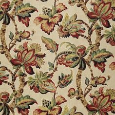 an image of a floral pattern on fabric