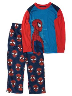 Spider-Man Boys Blue Spider Man Pajamas Shirt & Fleece Sleep Pants Set He will love wearing these fun blue & red Spider-man pajamas with lightweight top & fleece sleep pants!! Boys sizes Soft t-shirt feel shirt, fleece pants 100% polyester Made in Cambodia Payment We accept PayPal as our payment method. Immediate payment is required. If you have any questions about payment, please feel free to contact our customer support team. Return Policy We have a no hassle return policy If you are unhappy w Blue Sleepwear With Pockets For Sleepover, Blue Long Pants Sleepover Sets, Blue Sleepover Sets With Long Pants, Blue Winter Sleep Bottoms, Winter Sleep Bottoms In Blue, Spider Man Pajamas, Pajamas Shirt, Red Spider, Sleep Pants