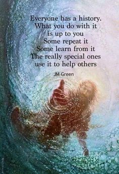 an image of a person swimming in the water with a quote from j m green