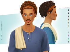 an animated image of two men with different hair styles