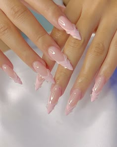 Maquillage On Fleek, Baby Pink Nails, Wow Nails, Acrylic Nails Coffin Pink, Unique Acrylic Nails, Bling Acrylic Nails, Pink Acrylic Nails