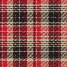 a red and black plaid fabric