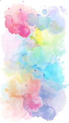 an abstract watercolor background with lots of colors on the bottom and bottom half of it