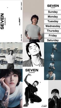 an advertisement for the upcoming korean music album, seven seven eleven seven seven seven seven seven seven