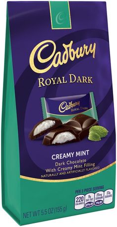 cadbury royal dark creamy mint chocolate candy