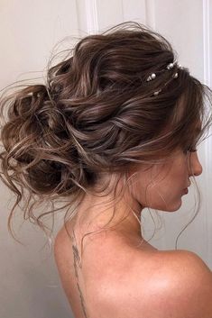 Prom Hair Ideas, Christmas Party Hairstyles, Romantic Wedding Hair, Messy Updo