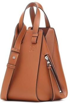 Loewe Hammock Small leather shoulder bag Loewe Hammock, Loewe Bag, Brown Leather Shoulder Bag, Leather Items, Small Bag, Bag Pattern, Tan Brown, Hammock, Leather Backpack