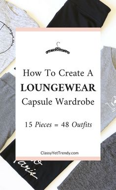 Trendy Capsule Wardrobe, Loungewear Capsule Wardrobe, Loungewear Capsule, Matching Top And Shorts, Classy Yet Trendy, Capsule Closet, Loungewear Outfits, Travel Capsule, Travel Capsule Wardrobe